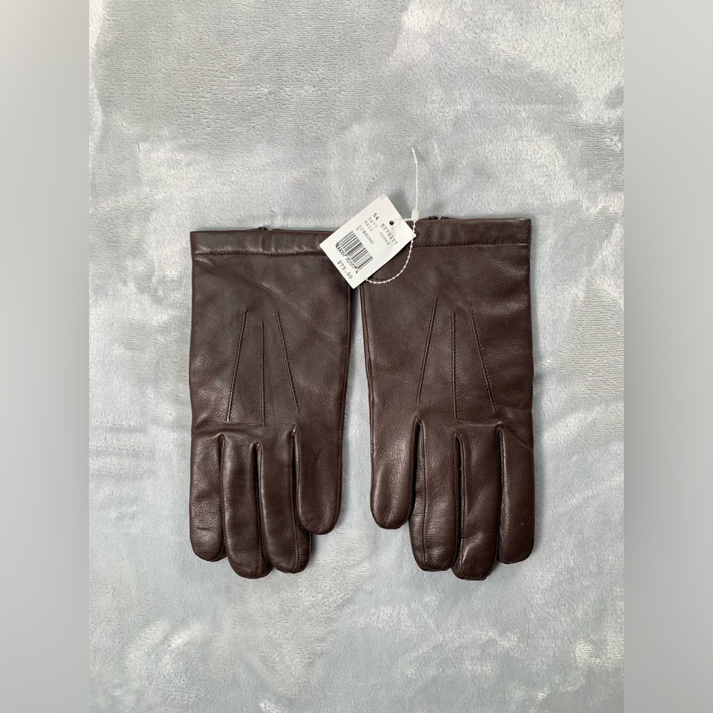 Albee Dark Brown Leather Gloves